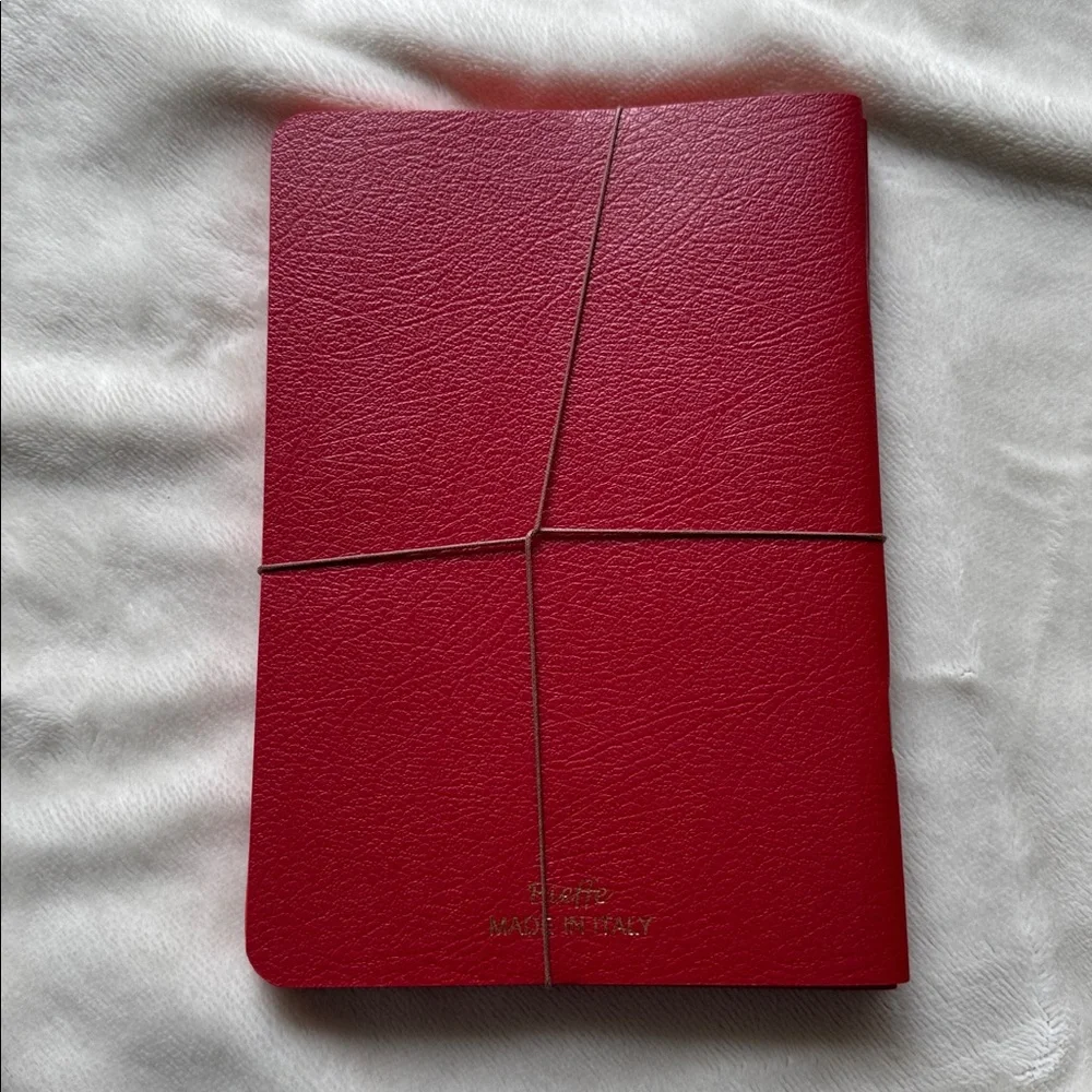 Bieffe Hand Made Italy 3x Stationary Journal Red Diary Notebook (Made in Italy)